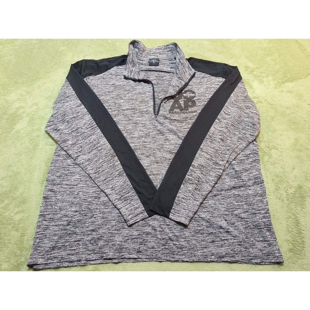 Universal Studios Orlando Passholder 1/4 Zip Pullover Mens 3XL Gray UOAP Shirt